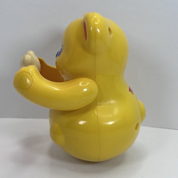Vintage Tomy Roly Poly Yellow Bear and Cub Bell Chimes 1991 - Picture 3 of 7